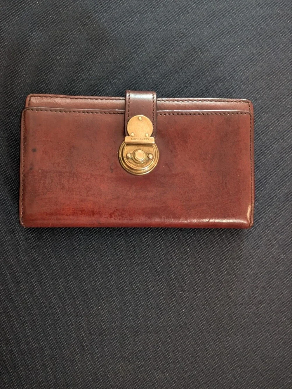 Ralph Lauren Vintage Women's Wallet (Brown Cognac Leather)